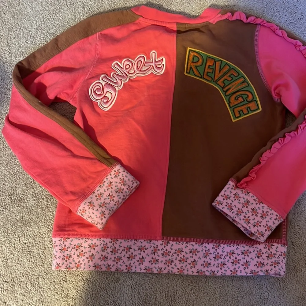 Oilily Brown and Pink Kids Hoodie - Picture 5 of 5